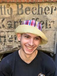 Bucket hat made from a vintage shirt