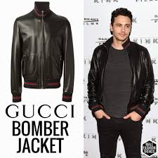 James Franco Y Su Gucci Leather Bomber Jacket Jackets Leather Bomber Jacket Leather Bomber