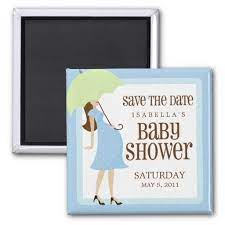 Blue Baby Shower Save The Date Magnet Zazzle Com Save The Date Magnets Pink Baby Shower Baby Shower