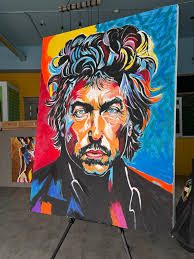 My latest painting.… still not finished…. Massive 6 ft canvas!