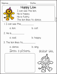 Worksheet Kindergarten Reading Comprehension Kindergarten Reading Worksheets English Worksheets For Kindergarten Free Kindergarten Reading