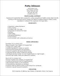 To win over the hiring manager, she clearly: Professional Hospital Chef Templates Myperfectresume