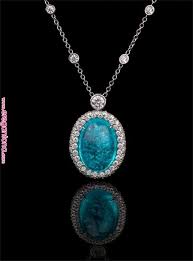 Rare Radiant Resplendent This Brazilian Paraiba Glows Caribbean Blue In A Diamond And Platinum Necklace Beautiful Jewelry Gemstone Jewelry Amazing Jewelry