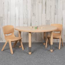 3.8 out of 5 stars. Flash Furniture 3 Piece Adjustable Height Kidney Activity Table 10 5 Chair Set Reviews Wayfair