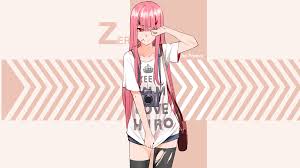 Find the best mkbhd wallpaper 1080p on getwallpapers. Wallpaper Id 121994 Code 002 Zero Two Darling In The Franxx Darling In The Franxx Anime Anime Girls Redhead Long Hair Simple Background Photographer Looking At Viewer Smiling Striped Leggings Code 002 Zerotwo