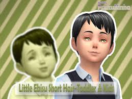 Soooo i know it's been half a year since i did any cc making, but @simandy's new hair pack was just too good to . Sims 4 Kids Hair Snootysims
