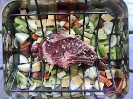 Place roast on a rack in a pan with the rib side down and the fatty side up. Closed Oven Door Prime Rib Confessions Of A Dietitian
