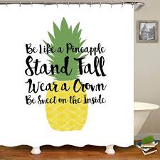 Check out our quote shower curtain selection for the very best in unique or custom, handmade pieces from our shower curtains & rings shops. Funny Stylish Be A Pineapple Quote Shower Curtain Pineapple Bathroom Curtain Summer Modern Home Decor Waterproof Polyester Print Shower Curtains Aliexpress