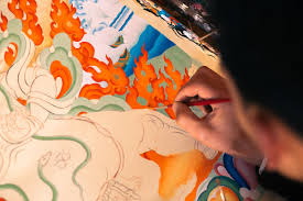 Baby sharks are called pups, baby kangaroos are called joeys. The Process Of Thangka Painting Dastkari Haat Samiti Google Arts Culture