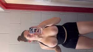 Georgia Carters Nude Gym Session Teases Perfect Nipples in Leaked Video