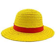 One Piece Luffy Straw Hat Pirates King Cosplay Yellow Beach Cap Onepiece Luffy Strawhat Pirates King Cosplay Yellow Beach Cap