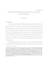 Pdf Indian Economic Reforms Background Rationale