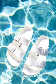 Width Birkenstock Size Chart Cm White Birkenstocks For Your Daytime Summer Looks Birkenstock Sandals Womens Sandals Girls Shoes