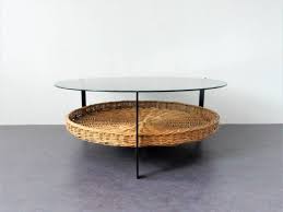 There are 1844 wicker table basket for sale on etsy, and they cost $42.18 on average. Vintage Coffee Table Of A Metal Frame Wicker Basket And Glass Top The Netherlands Novac Vintage