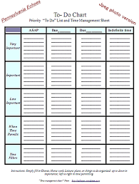 To Do List A Simple Task And Time Management Chart
