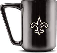 4.8 out of 5 stars. Amazon Com Duck House Nfl New Orleans Saints Ceramic Coffee Mug Metallic Black 16oz Sports Outdoors