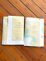 Vintage Canada Bc Map Nautical Charts Semiahmoo Bay Discovery Passage 45x33 Ebay