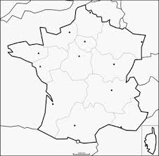 Carte de france vierge des régions author: Cartograf Fr Exercice France Niveau 1