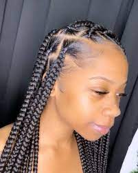 Jumbo Box Braids Curly Ends Hair Styles Braided Hairstyles Box Braids Styling
