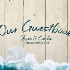 Polaroid camera guest book at wedding in springfield, missouri. Beach Themed Wedding Guestbook By No Ordinary Emporium