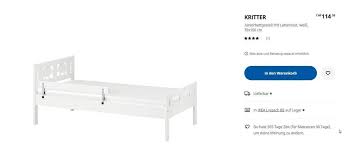 Abgestimmt auf die gewünschte möbelfarbe. Ikea Kritter Juniorbettgestell Kaufen Auf Ricardo