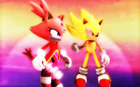 Super Sonic and Burning Blaze 2 by NinjawsGaiden on DeviantArt