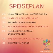 Wochenplan Rezepte Essen Fur Familie Und Kinder In 2020 Wochen Planer Planer Rezept Der Woche