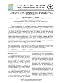 Take a sneak peak at the movies coming out this week (8/12) 46 tv child stars all grown up: Pdf The Effect Of Cbt National Examination Policy In Terms Of Senior High School Students Cognitive Readiness And Anxiety Facing Mathematics Tests In Diy Province