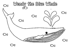 Whale coloring pages allow children to learn about the various types and species of this large underwater creature. Wendy The Blue Whale Coloring Page Netart
