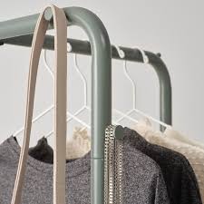 Nikkeby Portant Gris Vert 45x170 Cm Ikea Clothing Rack Clothes Rail Ikea