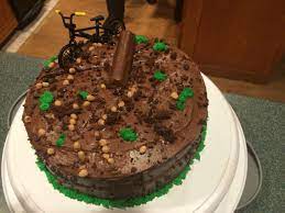 Mountain Biking Trail Themed Cake Cake 40th Cake Cake Decorating