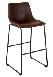Tabouret De Bar H 73 Romane Marron Vintage Tabouret De Bar Tabourets De Cuisine Du Bar Tabouret