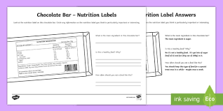 18 informative food label worksheets