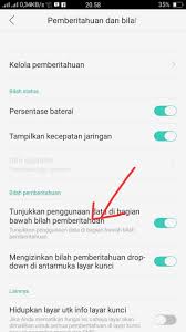 Cara Menampilkan Penggunaan Data Di Bilah Pemberitahuan Oppo A57 Phone Tekno