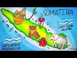 Sama seperti ragam hias flora, dimana motif fauna ini kerap di jumpai pada kain batik, ukiran, tenunan dan anyaman. Cara Menggambar Dan Mewarnai Peta Persebaran Flora Dan Fauna Langka Di Sumatera Indonesia Ep 215 Youtube Peta Cara Menggambar Flora