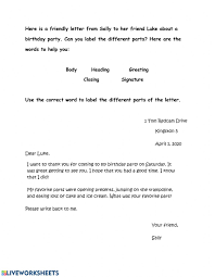 Here's how you say it. Parts Of A Friendly Letter Worksheet