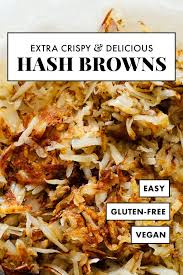 Delicious Crispy Hash Browns Recipe Food Recipes Vegetarian Recipes Breakfast Recipes