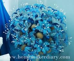 Bunga telur / bunga pahar: Bunga Pahar Dip Lily Biru A Homemaker S Diary