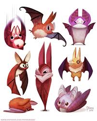 Artstation 2531 Bats Designs Piper Thibodeau In 2020 Bat Art Character Design Cute Art