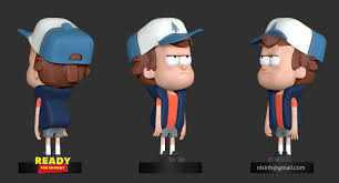 Dipper from Gravity Falls - 3D Print Model by Sinh Nguyen