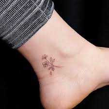 50 Cute Trendy Small Ankle Tattoos For Women 2019 Ankle Tattoo Small Ankle Tattoos For Women Flower Tattoo On Ankle