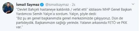 Devlet Bahceli Oldu Iddialarina Jet Yanit Geldi