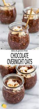 Vegan Creamy Chocolate Overnight Oats Eat With Clarity Recipe Chocolate Overnight Oats Overnight Oats Recipe Oats Recipes