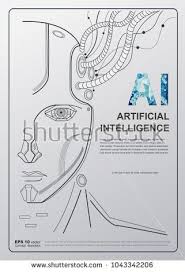 Ai Artificial Intelligence Concept Poster Robot Face Conect The Brain Artificial Intelligence Art Artificial Intelligence Artificial Intelligence Algorithms