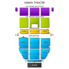 saban theatre 2019 seating chart