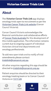 Calls and emails to our 13 11 20 information and support line. Victorian Cancer Trials Link For Android Apk Download