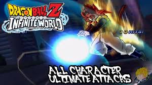 Playstation 2 dragon ball z: Dragon Ball Z Infinite World All Ultimate Attacks Hd Youtube