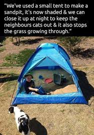 Tent Sandpit Backyard Fun Kids Playing Outdoor Kids