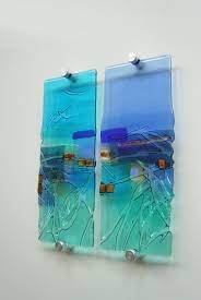 Tapestry Land Kiln Formed Glass Panels By Www Kimbramley Co Uk Fused Glass Panel Glass Wall Art Fused Glass Wall Art