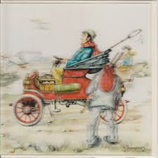 Trouwkaart trouwkaart tekening uit de collectie la carte trouwcollectie. Anton Pieck 3d Kaart Vak 28 Rode Auto Sumioshop